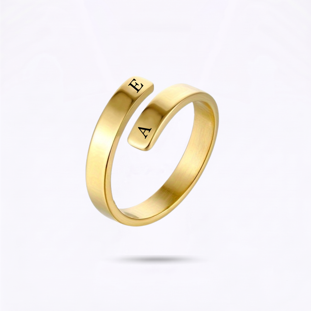 Anillo Doble Iniciales