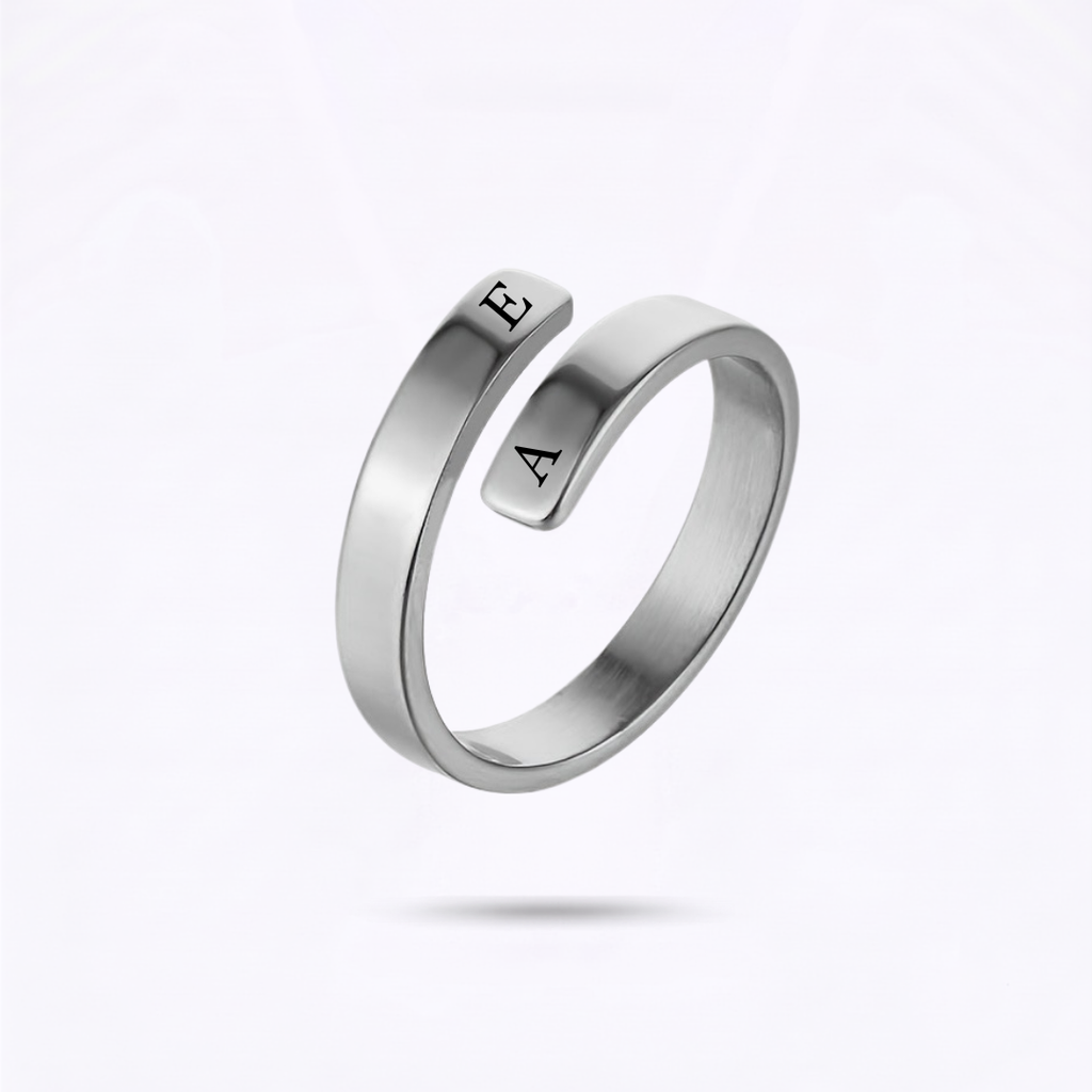 Anillo Doble Iniciales