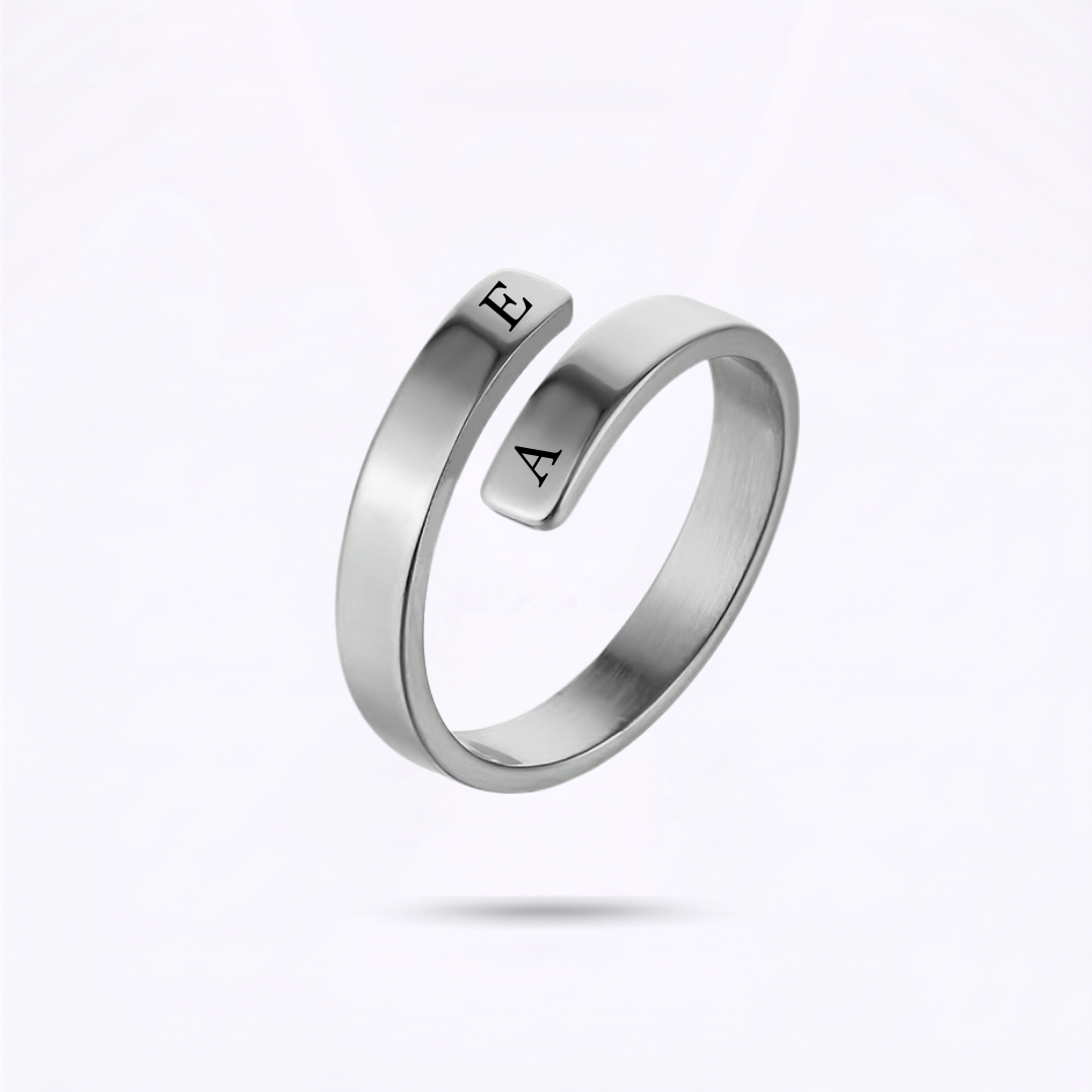Anillo Doble Iniciales