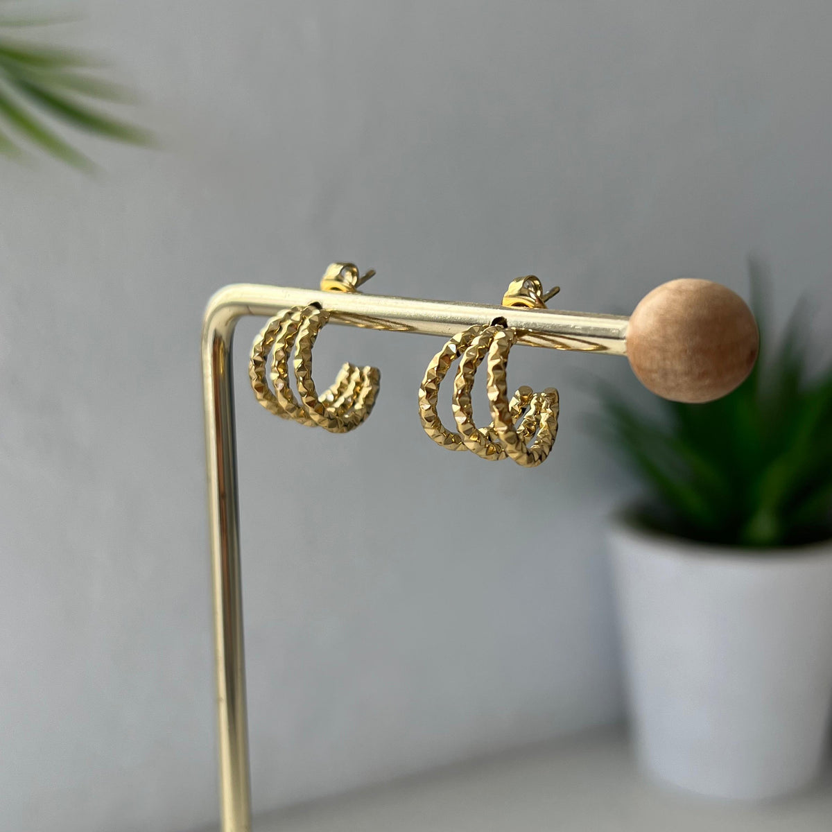 Argollas Triple Mini