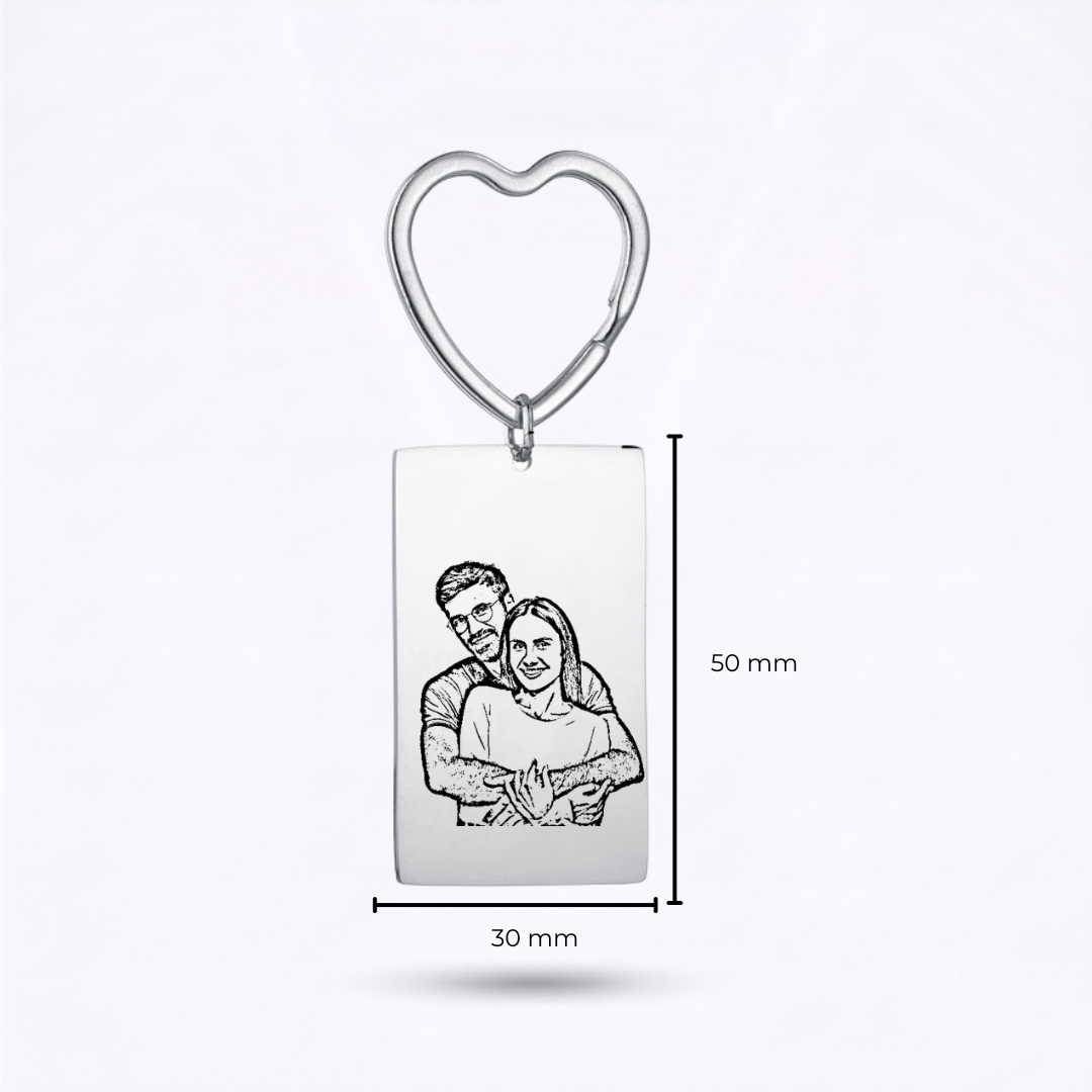 Llavero Rectangular Personalizado