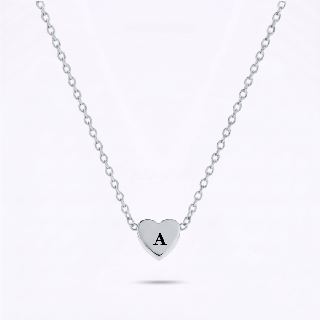Collar Inicial Corazón